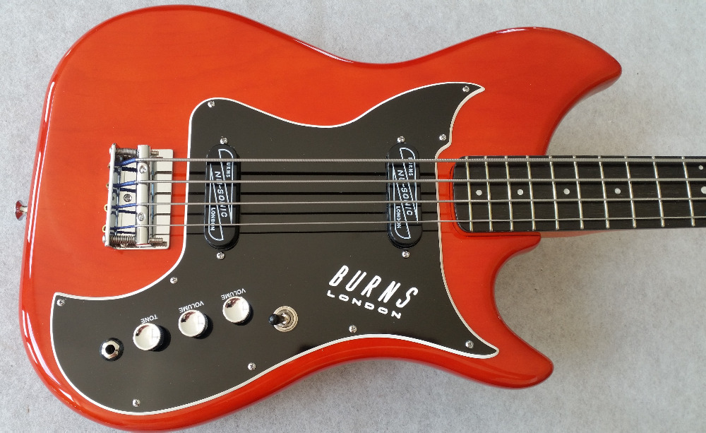 Burns Nu Sonic Bass Red  SOLD