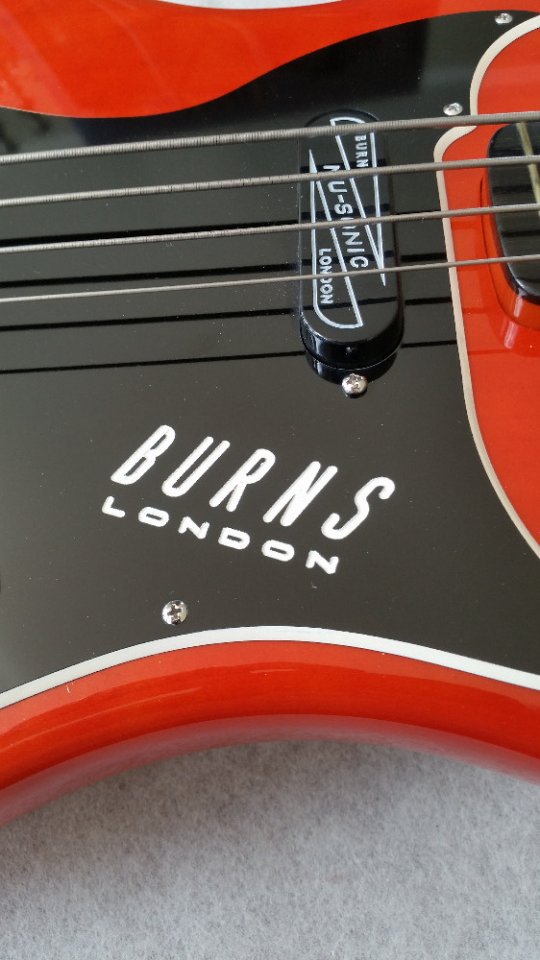 Burns Nu Sonic Bass Red  SOLD