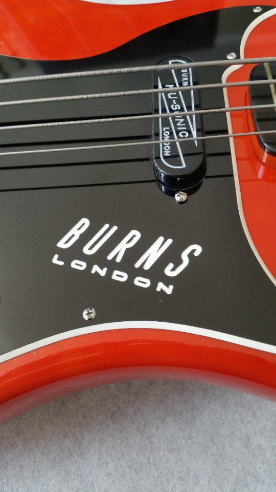 Burns Nu Sonic Bass Red  SOLD