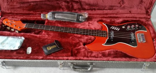 Burns Nu Sonic Bass Red  SOLD