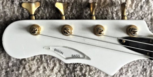 Burns Bison Bass  White Gold   Lefthand   In good cond.