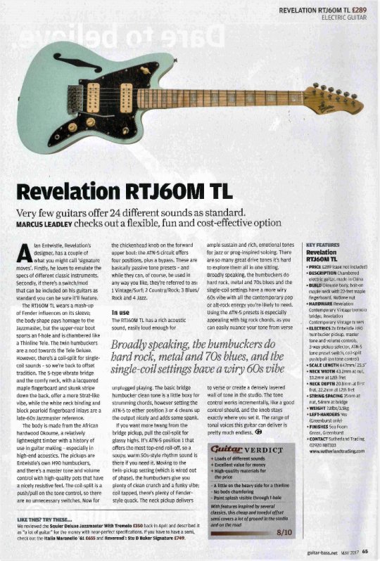 Revelation  RJT-60 M TL  SOLD