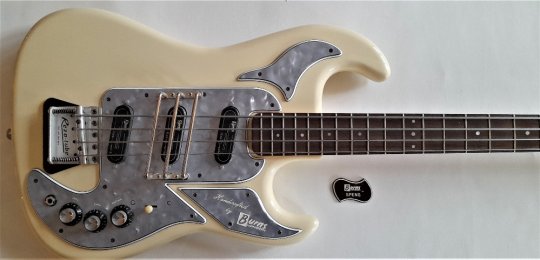 Burns Shadows Bass 1964 Shadows white Grey   