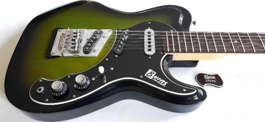 Burns Sufer 12 string  Prototype Greenburst 1 of 1 