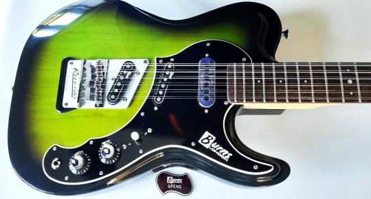 Burns Sufer 12 string  Prototype Greenburst 1 of 1 