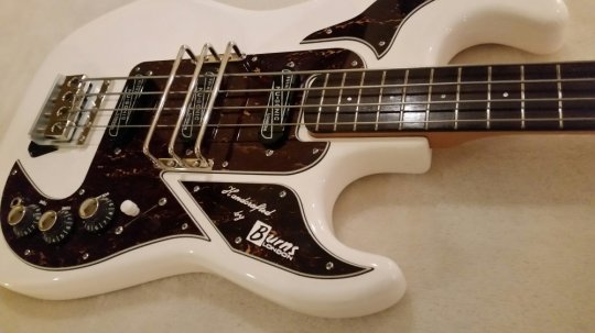 Burns Shadows Bass White  SOLD