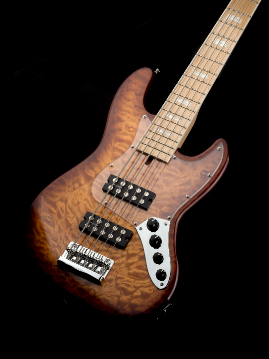 RBN 5 String BASS Quilt Burst       