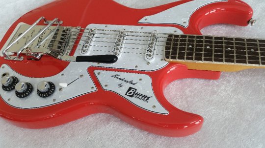 Burns Barracuda Bariton Bass  Fiesta Red