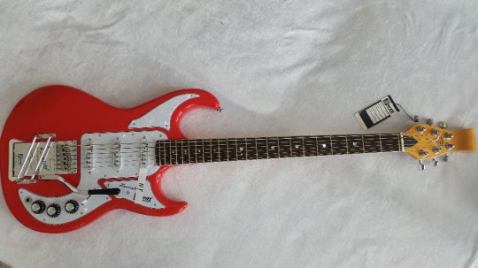 Burns Barracuda Bariton Bass Red & BabyBlue July Super Sale